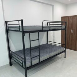 Giường sắt 2 tầng homestay gia đình rộng 1m2 GT 35