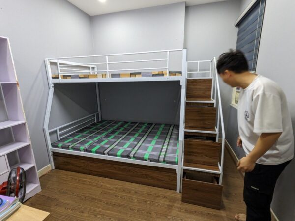 Giường tầng sắt homestay 1m4/1m2 GT 84