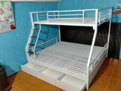 Giường sắt tầng hộp 40 1m6/1m2 có ngăn kéo - GT 76