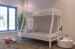 Giường sắt 2 tầng lệch 1m2 kiểu mới GT 49