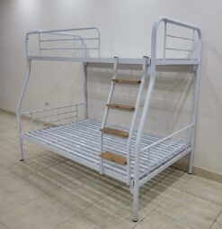 Giường tầng sắt lệch tầng ống tròn rộng 1m2 - GT 38