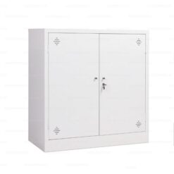 Tủ sắt 2 cánh dáng thấp màu trắng QP-15