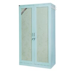 Tủ sắt đựng quần áo 2 cánh xanh ngọc QP08