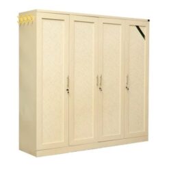 Tủ Sắt Đựng Quần Áo 4 Buồng Màu Kem QP03