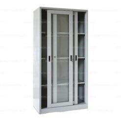 Tủ sắt văn phòng kính lùa suốt QP-14