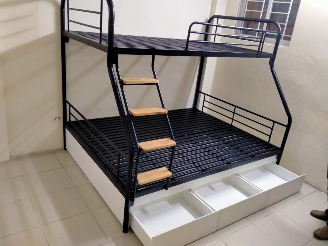 Giường sắt tầng ống tròn 1m6 - GTS 51