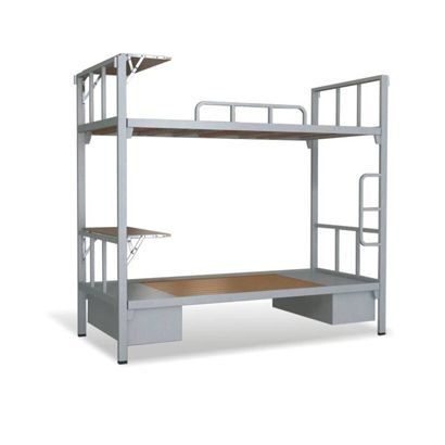 Giường tầng sắt có bàn học và hộc - GTS 14